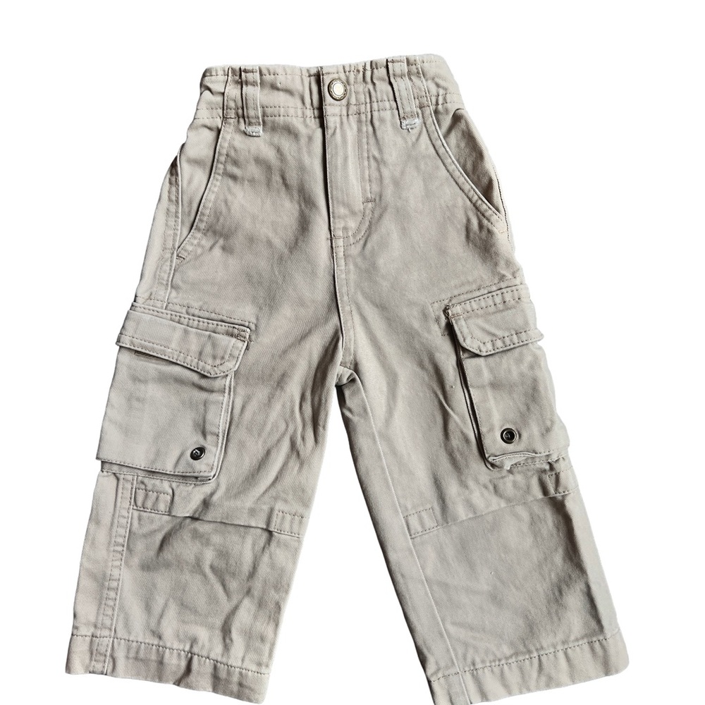 Kids Cargo Pants - Light Beige